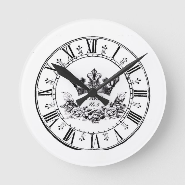 Relógio Retro Vintage Antiquado Paris Rodado (Frente)