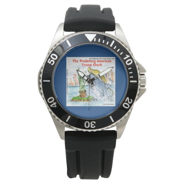 Relógio Rick London Funny Trump Shark Watch (Frente)