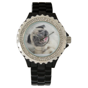 Relógio Rindo de Pug Watch