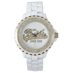 Relógio Rinoestone Enamel, de mulheres, assista vovó/nova