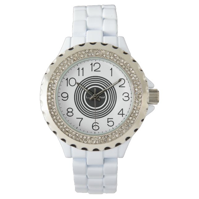 Relógio Rinoestone White Enamel Watch (Frente)