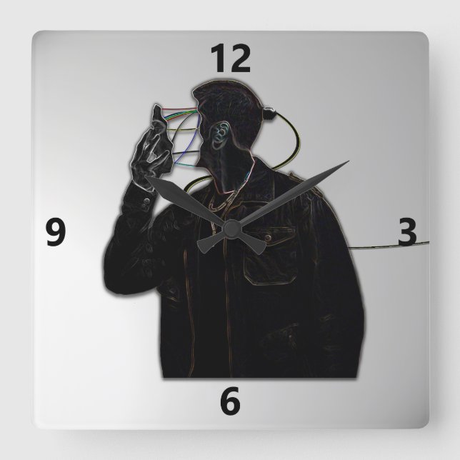 Relógio Robô Face Off Wall (Frente)