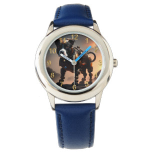 Relógio Robot Staffordshire Bull Terrier, Kids Watch