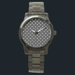 RELÓGIO ROCKABILLY RETRO PRETO PONTO BRANCO PONTO WRIST WA<br><div class="desc">PADRÃO DELICADO E CASUAL PARA QUALQUER OCASIÃO,  PERSONALIZE-SE PARA O ESTILO DE ASSISTÊNCIA QUE VOCÊ</div>