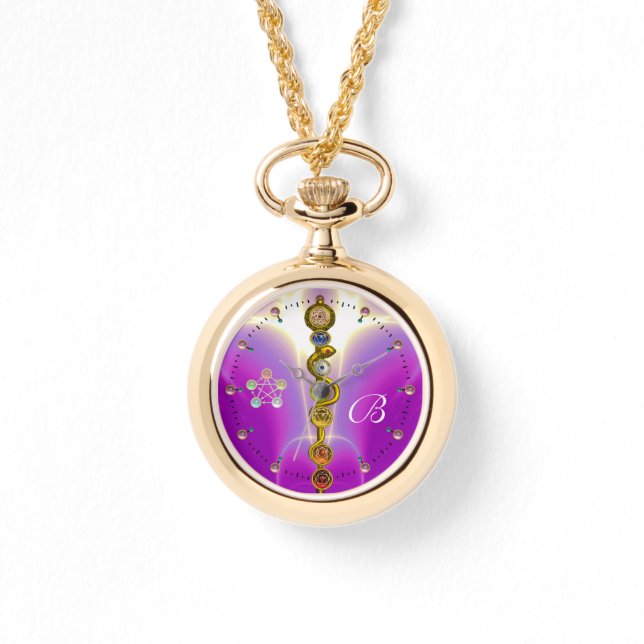 Relógio ROD ASCLEPIUS 7 CHAKRAS,YOGA,SPIRITUAL ENERGIA ros (Frente)