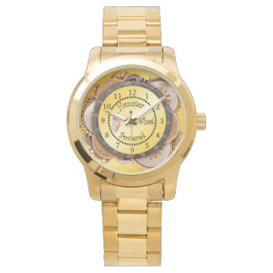 Relógio Roda de Hamster Steampunk ~ Ouro