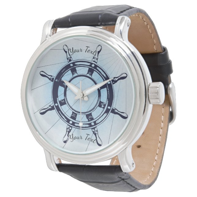 Relógio Roda náutica Vintage (Angular)