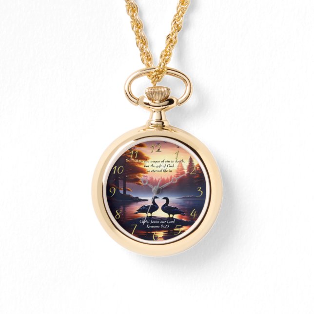 Relógio Romanos 6:23 Deus tão amado (Frente)