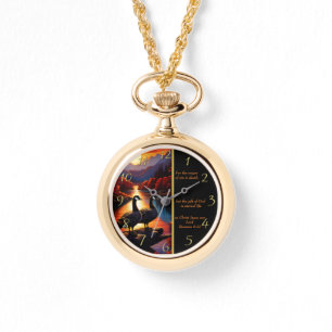 Relógio Romanos 6:23 Ouro da Igreja Branca