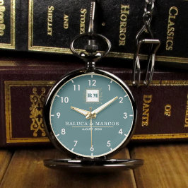 Relógio Romantic wedding keepsake for newlyweds