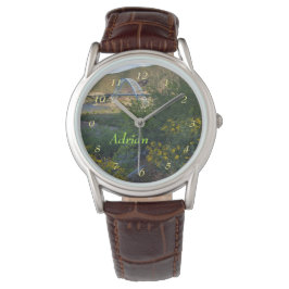 Relógio Roosevelt Lake Bridge Arizona Amarelos Flores Selv