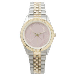 Relógio Rosa Dourado Watch