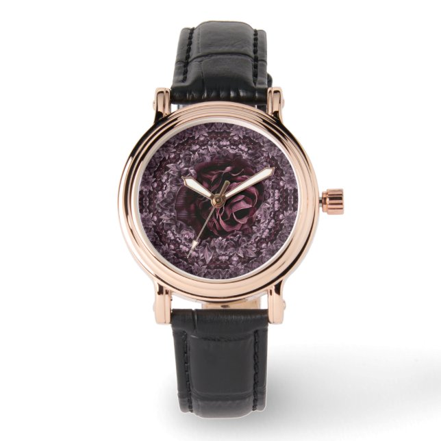 Relógio Rosa Mandala (Frente)