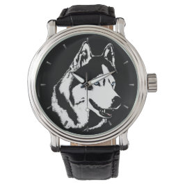 Relógio Rouco Watch Siberian Husky Malamuute Wrist Watch