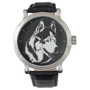 Relógio Rouco Watch Siberian Husky Malamuute Wrist Watch