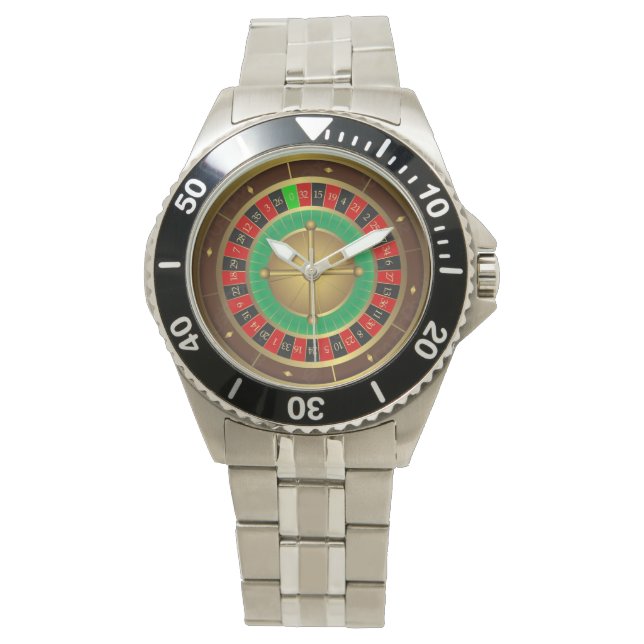 Relógio Roulett Wheel Stainless Steel Watch (Frente)