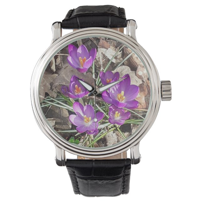 Relógio Roxo Crocus Watch (Frente)