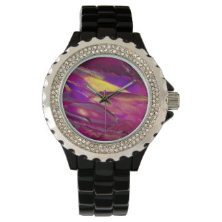 Relógio Roxo Mounts Art Watch