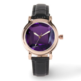 Relógio Roxo Wrist Ametist Watch