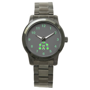 Relógio Rua, FrankenCheese Unisex Black Watch de Patrick