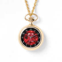 Ruby Necklace Watch