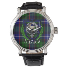 Relógio Russell Scottish Clan Tartan & Crest