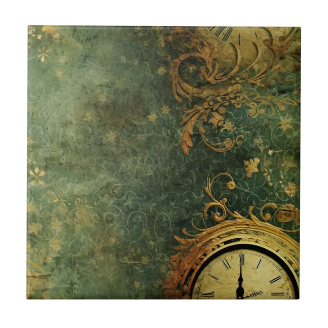 Relógio Russo Emerald Green Steampunk (6) (Frente)