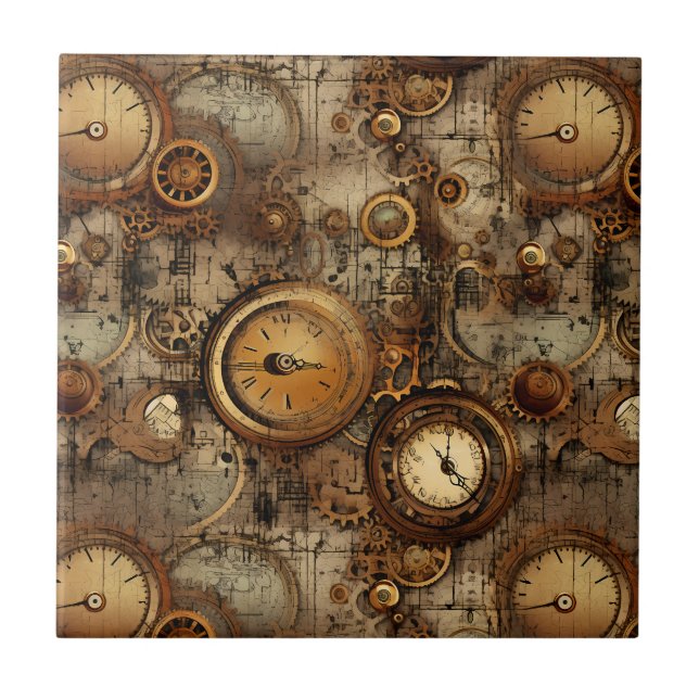 Relógio Russo Steampunk Grunge (3) (Frente)