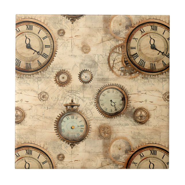 Relógio Russo Steampunk Grunge (6) (Frente)