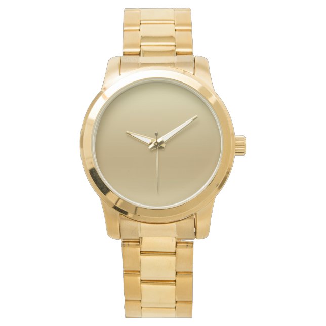 Relógio Rustic Elegant Dourado Teal Men Bracelet Watch (Frente)