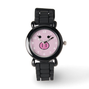Relógio Sadie the Pink Pig ~ Cute Girly Kawaii