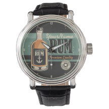 Sailor Personalizado Rum Liquor Bottle Sign