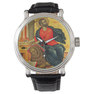 Relógio Santo Marcar o ícone ortodoxo Evangelist