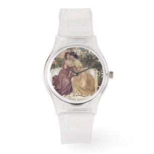 Relógio Sappho e Erinna em um Jardim Grego (Amor Lésbico)