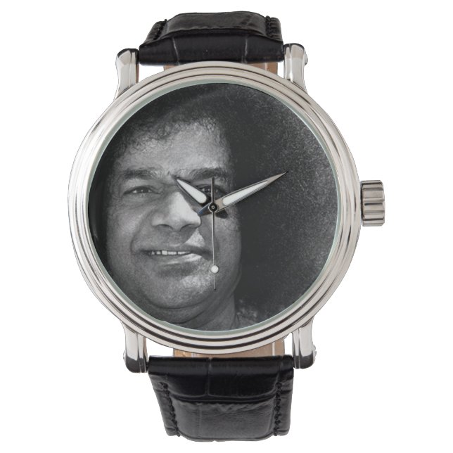 Relógio Sathya Sai Baba Vintage Leather Watch (Frente)