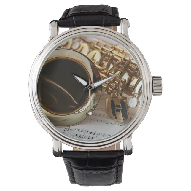 Relógio Saxofone Music Watch (Frente)