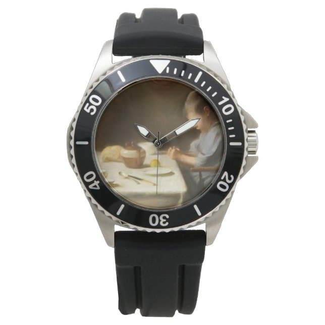 Relógio Say Grace (Garoto Rezando na Mesa) (Frente)