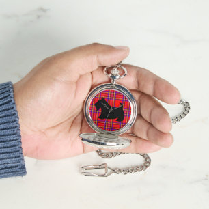 Relógio Scottish Terrier Pocket Watch