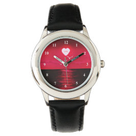 Relógio Sea Sunset Black Red Watch