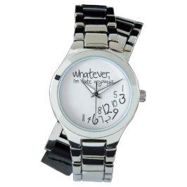 Relógio Seja como for, estou atrasado.