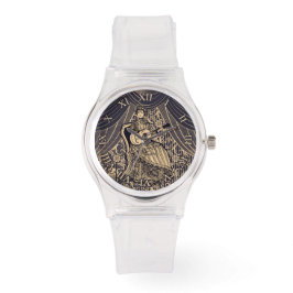 Relógio Senhora com guitarra