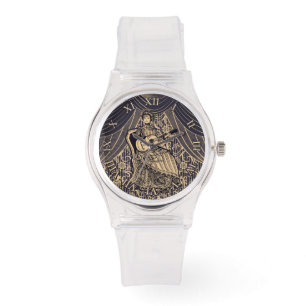 Relógio Senhora com violão 