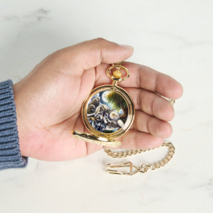 Relógio Serenidade Lua Um Lobo Desmoronante