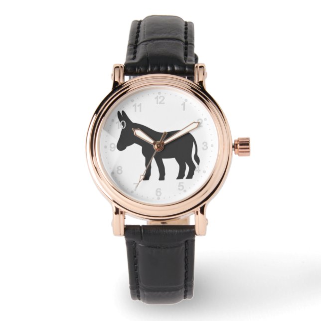 Relógio Silhueta de uma mula (Frente)