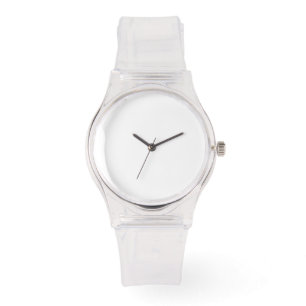 Relógio Silicone Strap Clear Watch