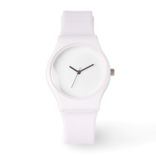 Relógio Silicone Strap White Watch
