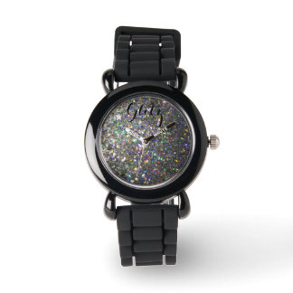 Relógio Silver Glitz e Holograma Glitter Watch!