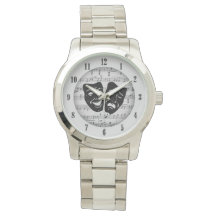 Silver Music e Theater Mask Watch