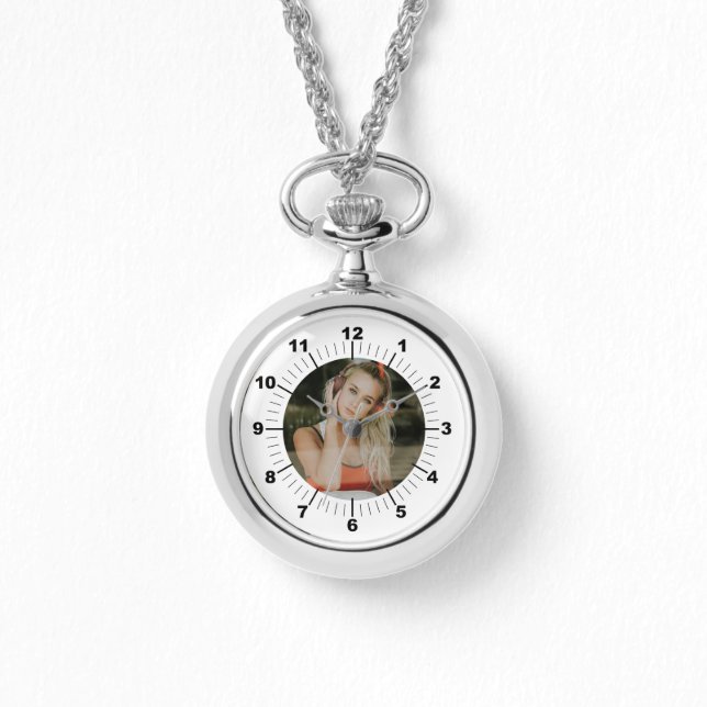 Relógio Silver Necklace Watch - Personalizado (Frente)