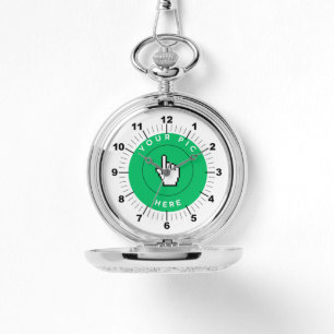 Relógio Silver Pocket Watch - Personalizado